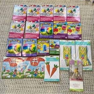 HUGE Easter Egg Hunt Easter eggs Tie Dye kits Confetti treat bags
